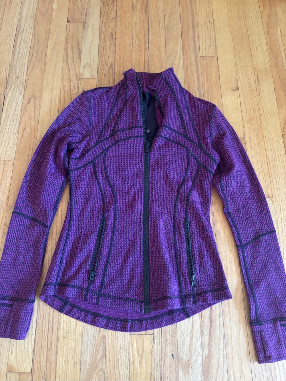 Lululemon Define Jacket Size 4 Soft Plum Black Swan Heathered